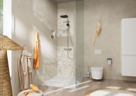 Hansgrohe Bürstengarnitur AddStoris Wandmontage, verchromt, Farbe chrom Bild 18