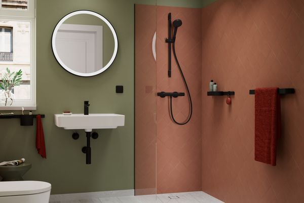 Hansgrohe Komplettset Punktab.RainDrain Point 100 x 100 mm befliesbar, 117 x 100 x 100 mm, Farbe silberfarben Bild 12