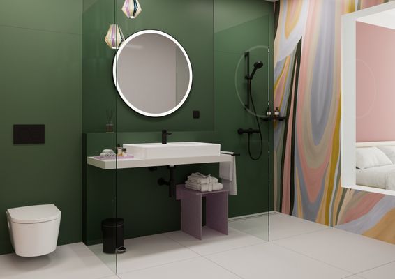 Hansgrohe Aufsatzwaschtisch geschli.Xanuia Q 800 / 480 mm, mit Hahnloch u.Überlauf weiss, 170 x 480 mm, Farbe weiß Bild 7