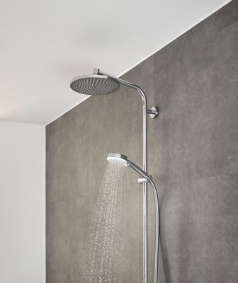 Hansgrohe Handbrause Crometta 100 Vario EcoSmart weiss / chrom, 100 mm, Farbe weiß Bild 12