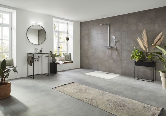 Hansgrohe Raindance Showerpipe Select E360 mit Thermostat, Brausearm 380 mm, 1269 x 380 x 559 x 476 mm, Farbe chrom Bild 7