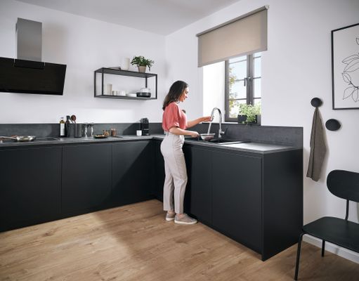 Hansgrohe Spültischmischer 240 Focus M41 Eco Ausziehbrause 2jet, Farbe chrom Bild 5