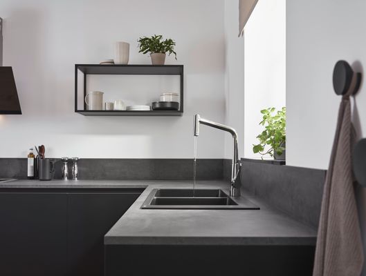 Hansgrohe Spültischmischer 320 Metris M71 Ausziehbrause 2jet sBox, 430 mm, Farbe chrom Bild 19