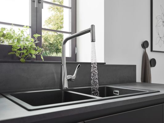 Hansgrohe Spültischmischer 320 Metris M71 Ausziehbrause 2jet sBox, 430 mm, Farbe chrom Bild 22