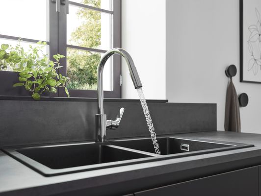 Hansgrohe Spültischmischer 240 Focus M41 Eco Ausziehbrause 2jet, Farbe chrom Bild 8