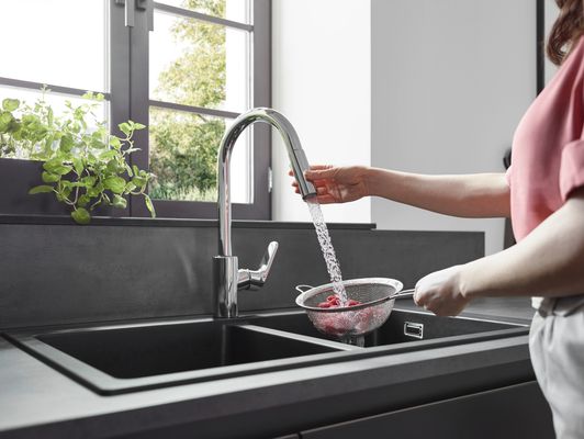Hansgrohe Spültischmischer 240 Focus M41 Eco Ausziehbrause 2jet, Farbe chrom Bild 12