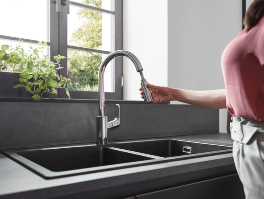 Hansgrohe Spültischmischer 240 Focus M41 Eco Ausziehbrause 2jet, Farbe chrom Bild 13
