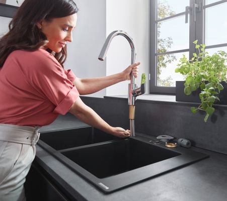 Hansgrohe Spültischmischer 240 Focus M41 Eco Ausziehbrause 2jet, Farbe chrom Bild 14