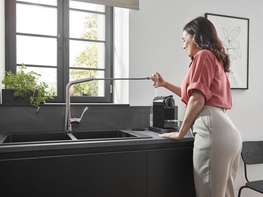Hansgrohe Spültischmischer 320 Metris M71 Ausziehbrause 2jet sBox, 430 mm, Farbe chrom Bild 25