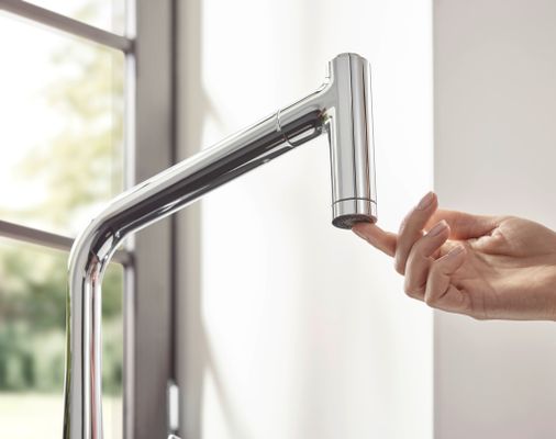 Hansgrohe Spültischmischer 320 Metris M71 Ausziehbrause 2jet sBox, 430 mm, Farbe chrom Bild 26