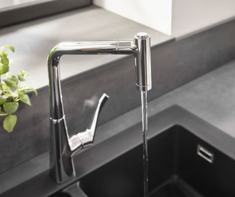 Hansgrohe Spültischmischer 320 Metris M71 Ausziehbrause 2jet sBox, 430 mm, Farbe chrom Bild 27