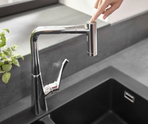 Hansgrohe Spültischmischer 320 Metris M71 Ausziehbrause 2jet sBox, 430 mm, Farbe chrom Bild 29