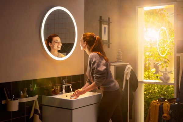 Hansgrohe Waschtisch Xanuia Q 600 x 480 mm mit Hahnlo.u.Überl.SmartClean weiss, 170 x 480 mm, Farbe weiß Bild 48