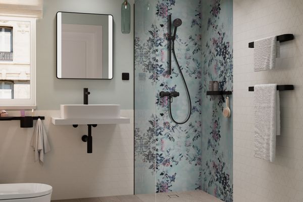 Hansgrohe Wandstange WallStoris 500 matt, 500 x 12 mm, Farbe schwarz Bild 29