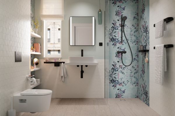 Hansgrohe Wandstange WallStoris 500 matt, 500 x 12 mm, Farbe schwarz Bild 31