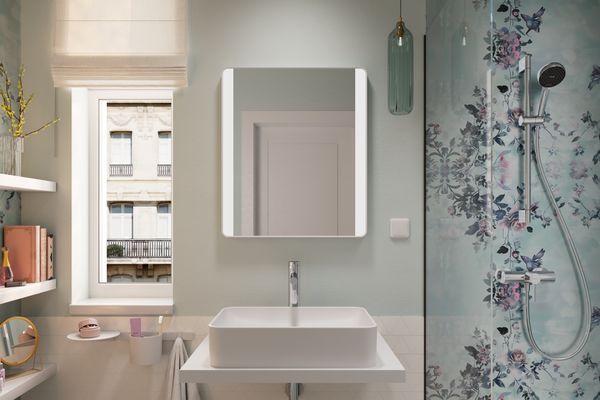 Hansgrohe Aufsatzwaschtisch Xuniva Q 550 x 400 mm ohne Hahnloch u.Überlauf SMC weiss, 130 x 400 mm, Farbe weiß Bild 16