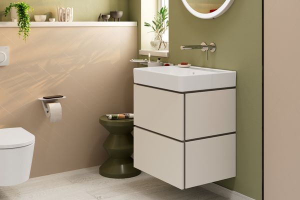 Hansgrohe Waschtischunterschrank Xilesa E 2 Schubkaesten Waschtisch SBma, 580 x 470 mm, Farbe sandbeige Bild 6