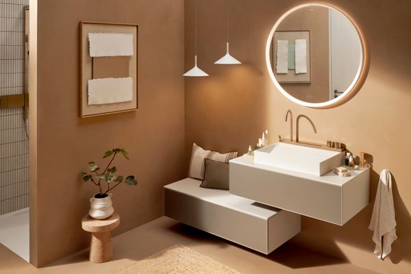Hansgrohe Konsole Xevolos E 980 / 550 mm mit Ausschnit.mi.für WTge 600 / 480 mm SBma, 980 x 550 mm Bild 7