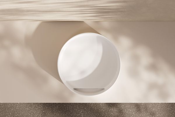 Hansgrohe Aufsatzwaschtisch Xuniva Evo S ohne Hahnl. u.Überlauf SMC / HYE we, 400 x 400 mm, Farbe weiß Bild 2