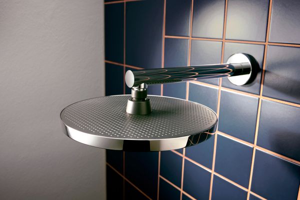 Hansgrohe Brausearm DN 15 240 mm Ausladung, 90 Grad, 280 mm, Farbe chrom Bild 7