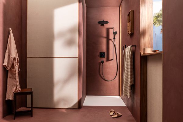 Hansgrohe Brausearm E, 390 mm Ausladung, 438 mm, Farbe schwarz Bild 12