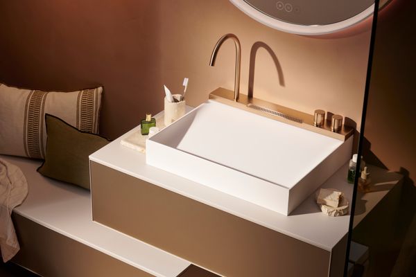Hansgrohe Konsole Xevolos E 980 / 550 mm mit Ausschnit.mi.für WTge 600 / 480 mm SBma, 980 x 550 mm Bild 16
