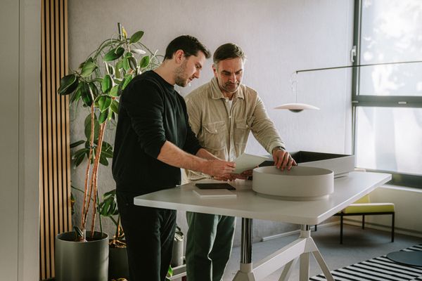 Hansgrohe Aufsatzwaschtisch Xuniva Evo E ohne Hahnloch u.Überlauf SGma, 650 x 400 mm, Farbe schiefergrau Bild 4
