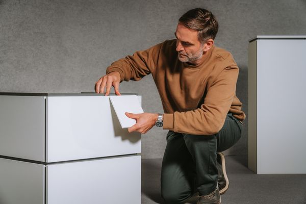 Hansgrohe Waschtischunterschrank Xilesa E mit 2SK PushOpen für WB MW, 580 x 470 mm, Farbe weiß Bild 10