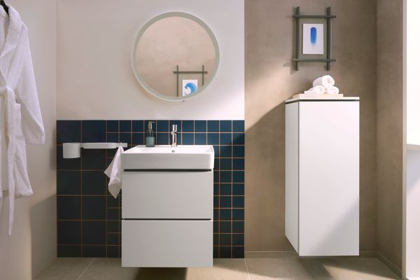 Hansgrohe Waschtischunterschrank Xilesa E mit 2SK PushOpen für WB MW, 580 x 470 mm, Farbe weiß Bild 14