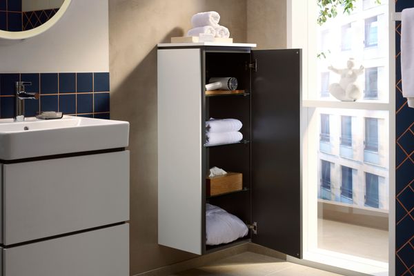 Hansgrohe Waschtischunterschrank Xilesa E mit 2SK PushOpen für WB MW, 580 x 470 mm, Farbe weiß Bild 16