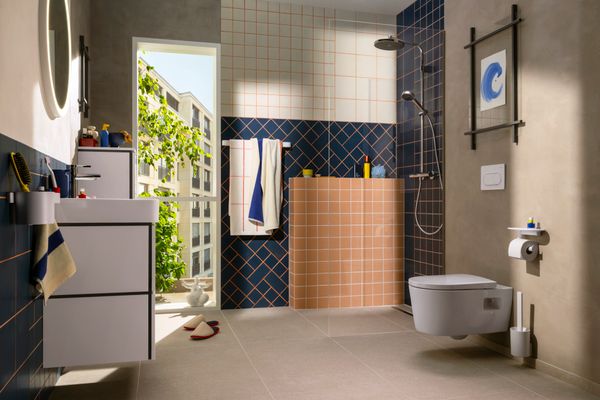 Hansgrohe Waschtischunterschrank Xilesa E mit 2SK PushOpen für WB MW, 580 x 470 mm, Farbe weiß Bild 18