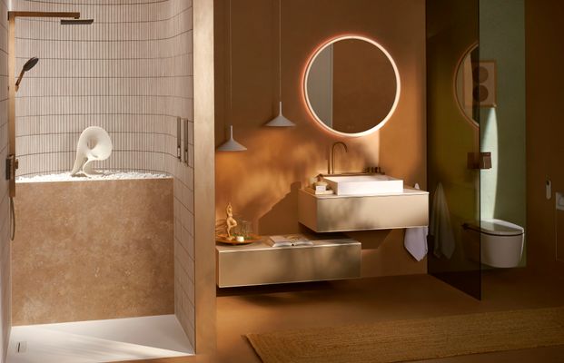 Hansgrohe Ein.Toilettenbürstenh.XtraStoris Rock mit Papierhalter u.befliesbarer Tür MW, 690 x 240 mm, Farbe weiß Bild 42