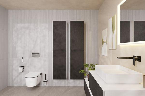 Hansgrohe Papierrollenhalter, mit Ablage AddStoris BBC, 77 x 80 x 80 mm, Farbe black chrome Bild 3