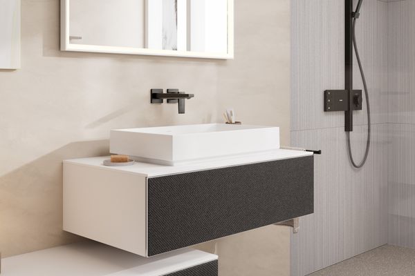 Hansgrohe Aufsatzwaschtisch Xuniva Evo E ohne Hahnloch u.Überlauf MW, 650 x 400 mm, Farbe weiß Bild 9