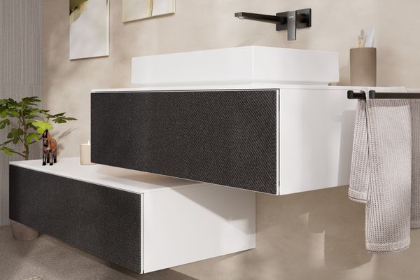 Hansgrohe Aufsatzwaschtisch Xuniva Evo E ohne Hahnloch u.Überlauf MW, 650 x 400 mm, Farbe weiß Bild 2