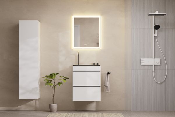 Hansgrohe Handtuchhalter AddStoris 445 mm, 2-armig, brushed black chrome, 32 x 445 x 445 mm, Farbe schwarz Bild 4