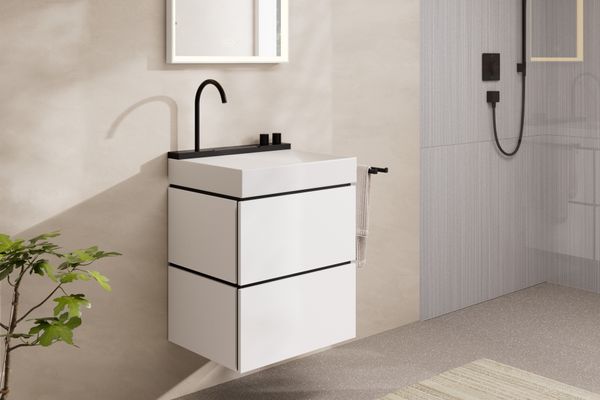 Hansgrohe Waschtischunterschrank Xilesa E 2 Schubkaesten für Waschtisch MW, 580 x 470 mm, Farbe weiß Bild 14