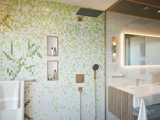 Hansgrohe Brausearm E 390 mm BBR, 438 mm, Farbe bronze Bild 14