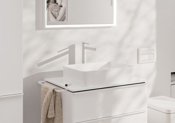 Hansgrohe Waschtischmischer 260 Finoris Highriser matt, Farbe weiß Bild 6