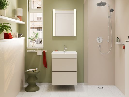 Hansgrohe Waschtischunterschrank Xilesa E 2 Schubkaesten Waschtisch SBma, 580 x 470 mm, Farbe sandbeige Bild 8