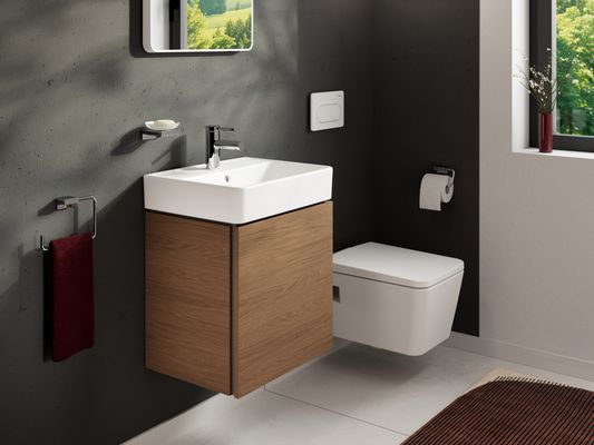 Hansgrohe Handwaschbecken Xanuia Q 500 x 390 mm, mit Hahnloch und Überlauf weiss, 170 x 390 mm, Farbe weiß Bild 21