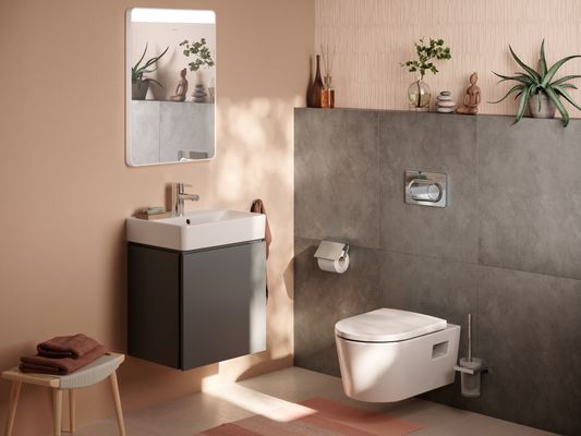 Hansgrohe Handwaschbecken Xanuia Q 500 x 390 mm, mit Hahnloch und Überlauf weiss, 170 x 390 mm, Farbe weiß Bild 25
