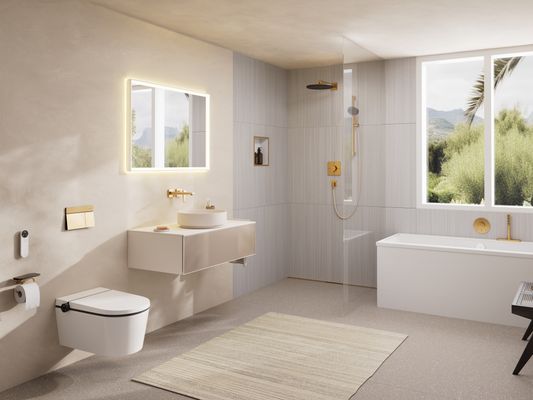 Hansgrohe Handtuchablage, mit Badetuchhalter Logis Universal, 125 x 260 x 260 mm, Farbe chrom Bild 4