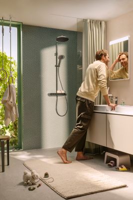 Hansgrohe Aufsatz-Handwaschbecken ge Xelu Q 500 x 480 mm mit Hahnlo.ohne Überl.SmartClean we, 130 x 480 mm, Farbe weiß Bild 12