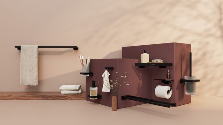 Hansgrohe Bürstengarnitur AddStoris Wandmontage, Farbe schwarz Bild 21