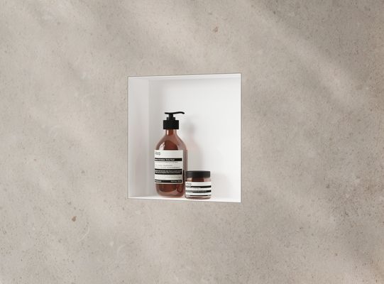 Hansgrohe Wandnische XtraStoris Minimalistic rahmenlos 300 x 300 x 100 mm MW, 390 x 390 mm, Farbe weiß Bild 34