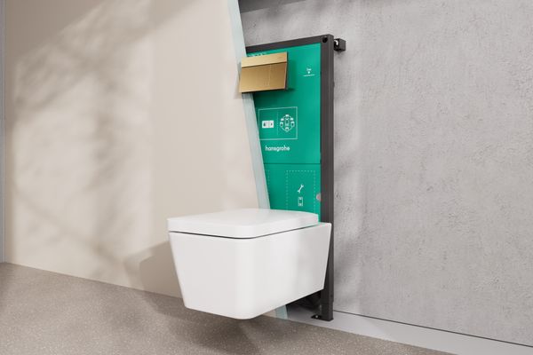Hansgrohe Wand WC Set EluPura Q 540 x 360 mm ohne SPR, mit WC Sitz SoftCl.u.QuickRel.SMC we, 400 x 366 mm, Farbe weiß Bild 32