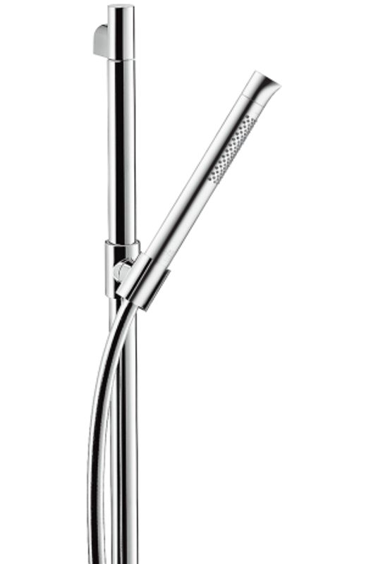 Hansgrohe Brausenset Axor Starck Organic 900 mm chr.Schlauch 1600 mm Stabhandbrause 2jet, 25 mm, Farbe chrom Bild 1