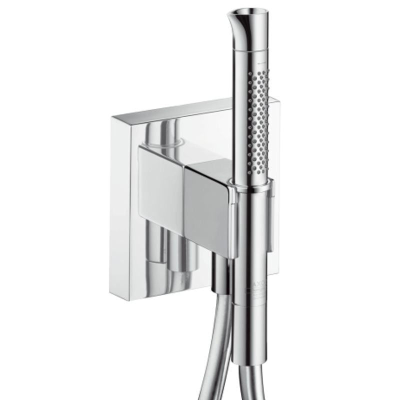 Hansgrohe Schlauchanschl.u.Brausenhalter Axor Starck Organic chrom mit 2jet Stabhandbr, Farbe chrom Bild 1
