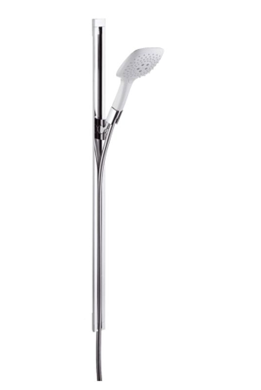 Hansgrohe Brausenset PuraVida Unica 90 cm chrom mit Handbrause, Wandstange, Schlauch 160 cm, 1000 mm, Farbe chrom Bild 1